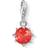 Thomas Sabo Birth Stone July Charm - Silver/White/Red