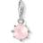 Thomas Sabo Charm Club Birth Stone October Charm - Silver/White/Quartz