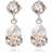 Caroline Svedbom Mini Drop Earrings - Silver/Transparent