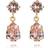 Caroline Svedbom Mini Drop Earrings - Gold/Vintage Rose