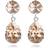 Caroline Svedbom Classic Drop Earrings - Silver/Vintage Rose