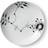 Royal Copenhagen Sort Mega Riflet Flad tallerken 20cm