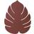 Lind DNA Monstera Leaf Place Mat Brown, Gold, Yellow, Black, Red, Green (14x12cm)