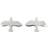 Emma Israelsson Dove Pin Earrings - Silver