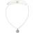 Lily and Rose Miss Miranda Vintage Rose Necklace - Silver/Transparent/Pink