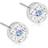 Blomdahl Brilliance Plenary Earrings - Silver/Transparent/Blue