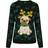 Urban Classics Pug Christmas Sweater - Black