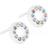 Blomdahl Brilliance Puck Hollow Earrings - White/Light Fantasy