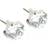 Blomdahl Skin Friendly Earrings 5mm - Silver/White