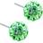 Blomdahl Ball Earrings - Silver/Green