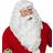 Widmann Deluxe Santa Claus Wig with Beard Moustache