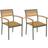 vidaXL 44236 2-pack Garden Dining Chair