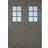 Scandidoor Standard Åmål Ytterdörr Frostat glas S 6502-Y V (140x210cm)