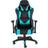 tectake Poltrona da ufficio Twink nero/azzurro da