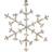 Star Trading Snowflake Icy Transparent Julstjärna ∅ 30cm