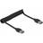 DeLock Coiled USB A-USB A 3.0 1.2m