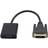 Nanocable DVI-VGA/USB Micro B M-F Adapter