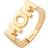 Maria Black Mom Ring - Gold