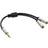 InLine Basic Slim 3.5mm-2x3.5mm M-F 0.2m