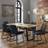 Julian Bowen Brooklyn 6 Soho Chairs Dining Set 98x180cm 7pcs