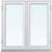 Traryd Fönster Optimal PLUS F2 17-07 Aluminium Sidohängt fönster 3-glasfönster 170x70cm