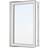 Traryd Fönster 703312081050 Optimal PLUS 08-10 Aluminium Sidohängt fönster 80x100cm
