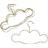 Rice Small Cloud Shaped Clothes Hanger 5pcs