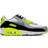 NIKE Air Max 90 LTR GS - White/Light Smoke Grey/Volt/Particle Grey