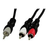 Deltaco 3.5 mm - 2RCA M-M 3m