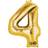 Amscan Foil Balloon SuperShape Number 4 Gold