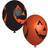 Amscan Latex Balloons Smiling Pumpkin Orange/Black 6-pack