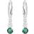 Swarovski Attract Trilogy Pierced Earrings - Silver/Green
