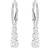 Swarovski Attract Trilogy Pierced Earrings - Silver/Transparent