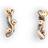 ByBirdie Zeus Pin Earrings - Silver/Gold