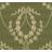 Lim & Handtryck Hovkonditoriet - Green/Gold (x121-54)