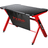 Marvo Light and Carbon Gaming Desk - Black/Red