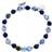 By Billgren Save The Ocean Bead Bracelet - Silver/Blue