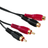 Hama 1 Star Gold 2RCA - 2RCA M-F 4m