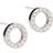 Blomdahl Brilliance Puck Hollow Earrings 10mm - Silver/Transparent