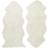 Skinnwille Curly Vit 60x135cm