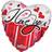 Sassier Foil Ballon I Love You - Be Mine - Hug Me - Kiss Me
