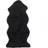 Skinnwille Curly Svart 60x135cm