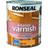 Ronseal Quick Dry Interior Varnish Wood Protection, Wood Paint Beige 0.75L