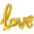 PartyDeco Foil Ballon Love Gold