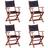 vidaXL 45588 4-pack Havestol