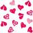 Amscan Confetti LovelyMoments Pink/Red 15-pack