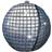 Amscan Foil Ballon Disco Ball Holographic UltraShape