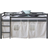 Homestyle4u Childrenbed Curtain Grey Stars
