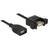 DeLock Panel Mount USB A-USB A 2.0 F-F 0.5m