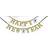 Amscan Garlands Letter Banner Happy New Year Silver/Gold